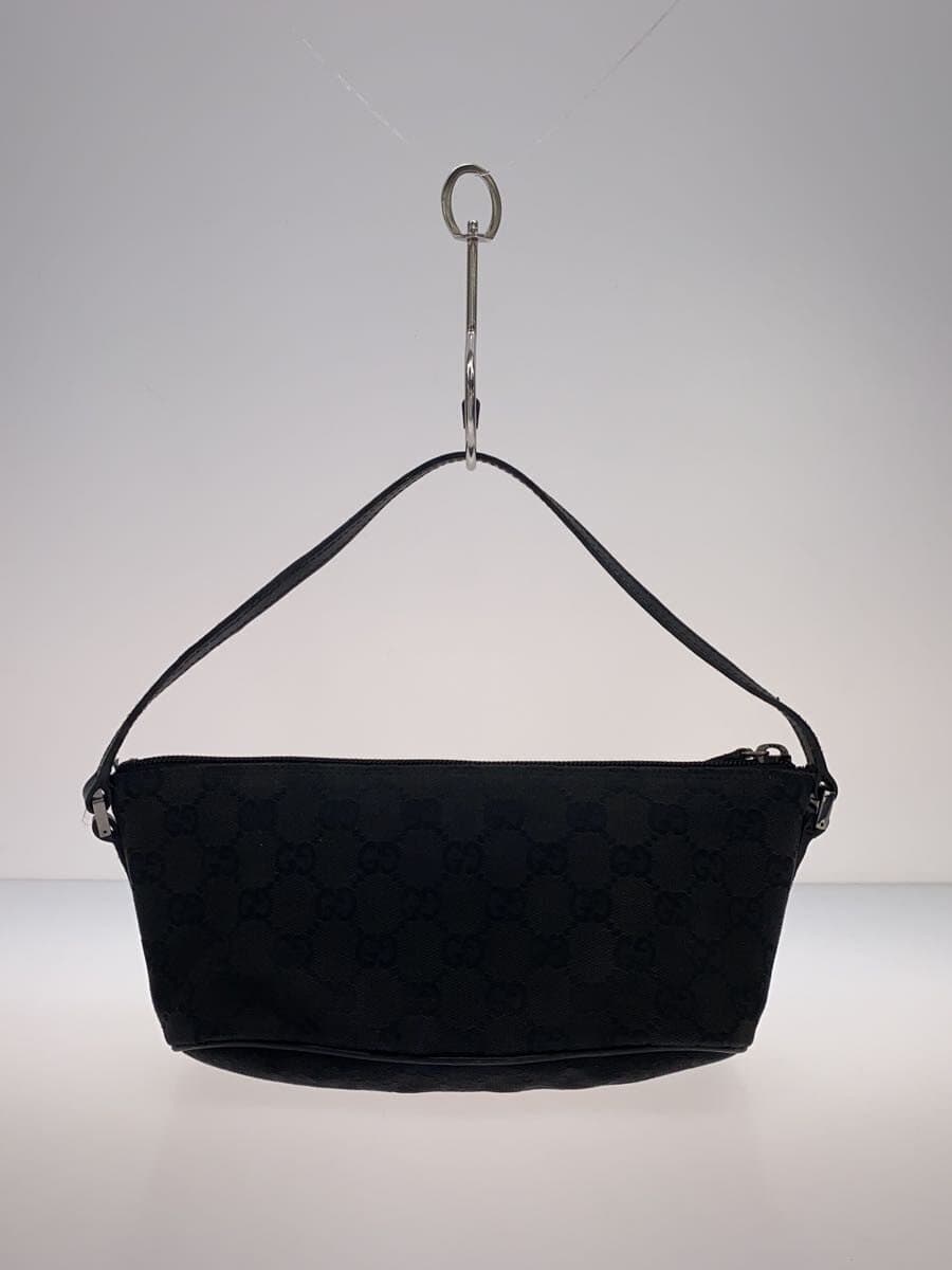GUCCI Accessory Pouch_GG Denim Denim BLK Corner Wear Misshapen 3
