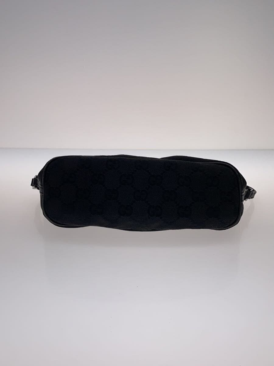 GUCCI Accessory Pouch_GG Denim Denim BLK Corner Wear Misshapen 4