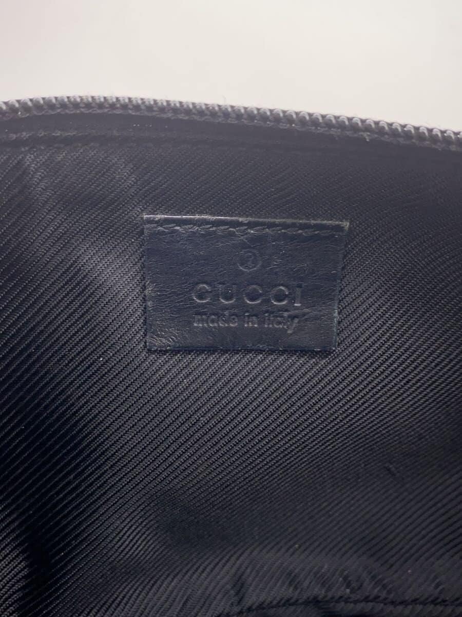 GUCCI Accessory Pouch_GG Denim Denim BLK Corner Wear Misshapen 5