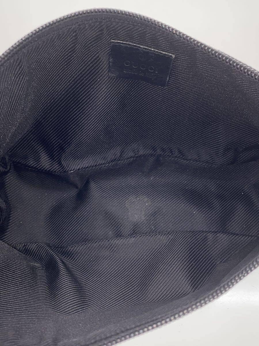 GUCCI Accessory Pouch_GG Denim Denim BLK Corner Wear Misshapen 6