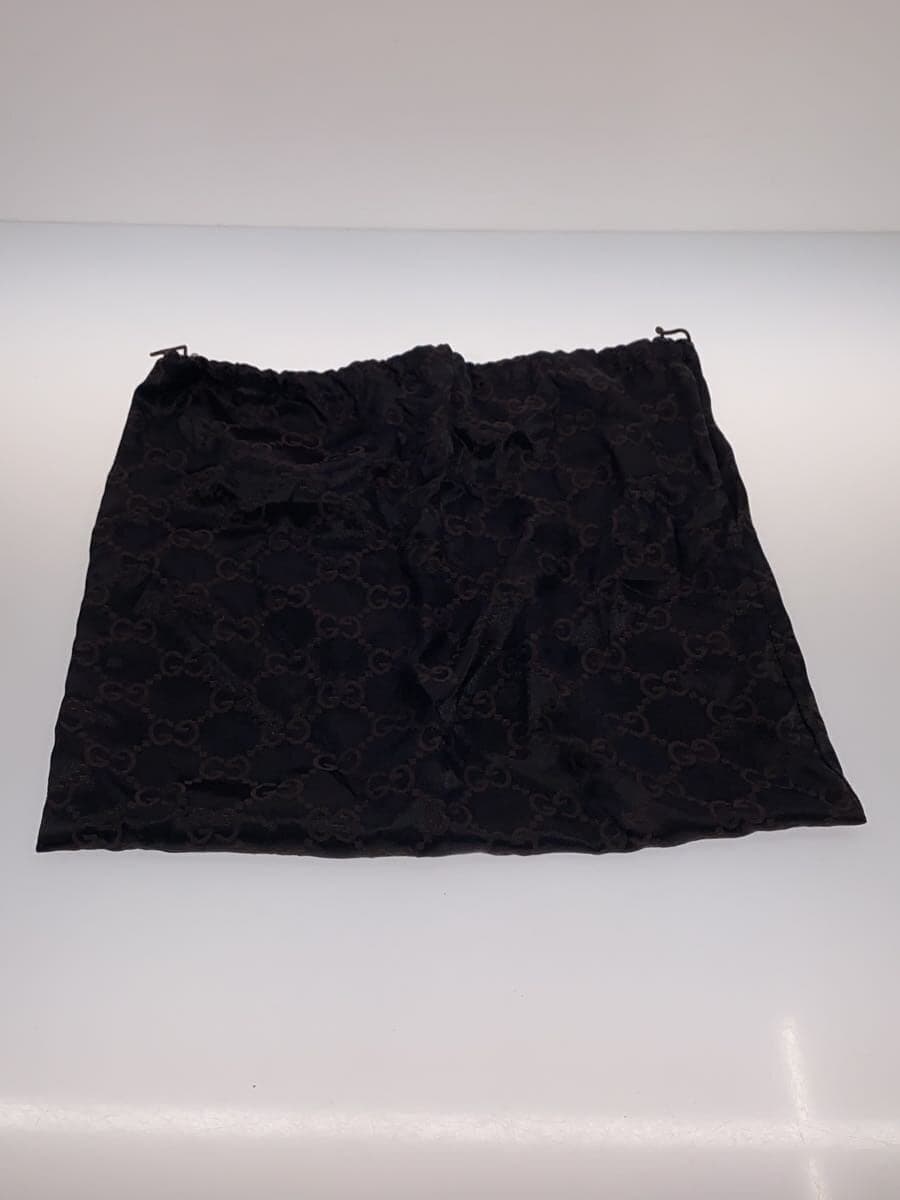 GUCCI Accessory Pouch_GG Denim Denim BLK Corner Wear Misshapen 7