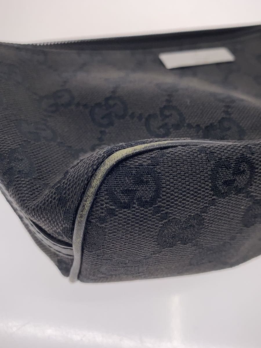 GUCCI Accessory Pouch_GG Denim Denim BLK Corner Wear Misshapen 8