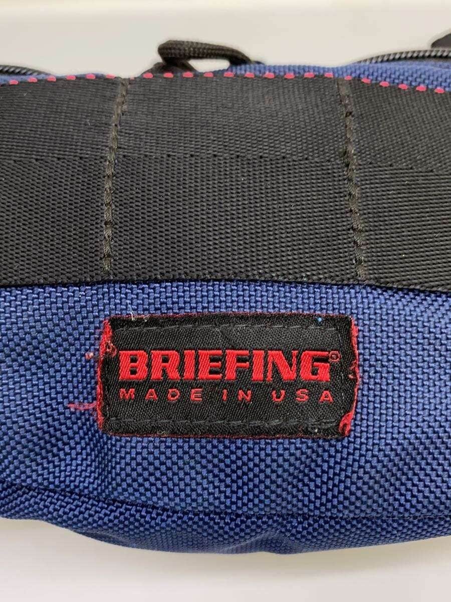 BRIEFING Waist Bag Nylon NVY Front has stains 5