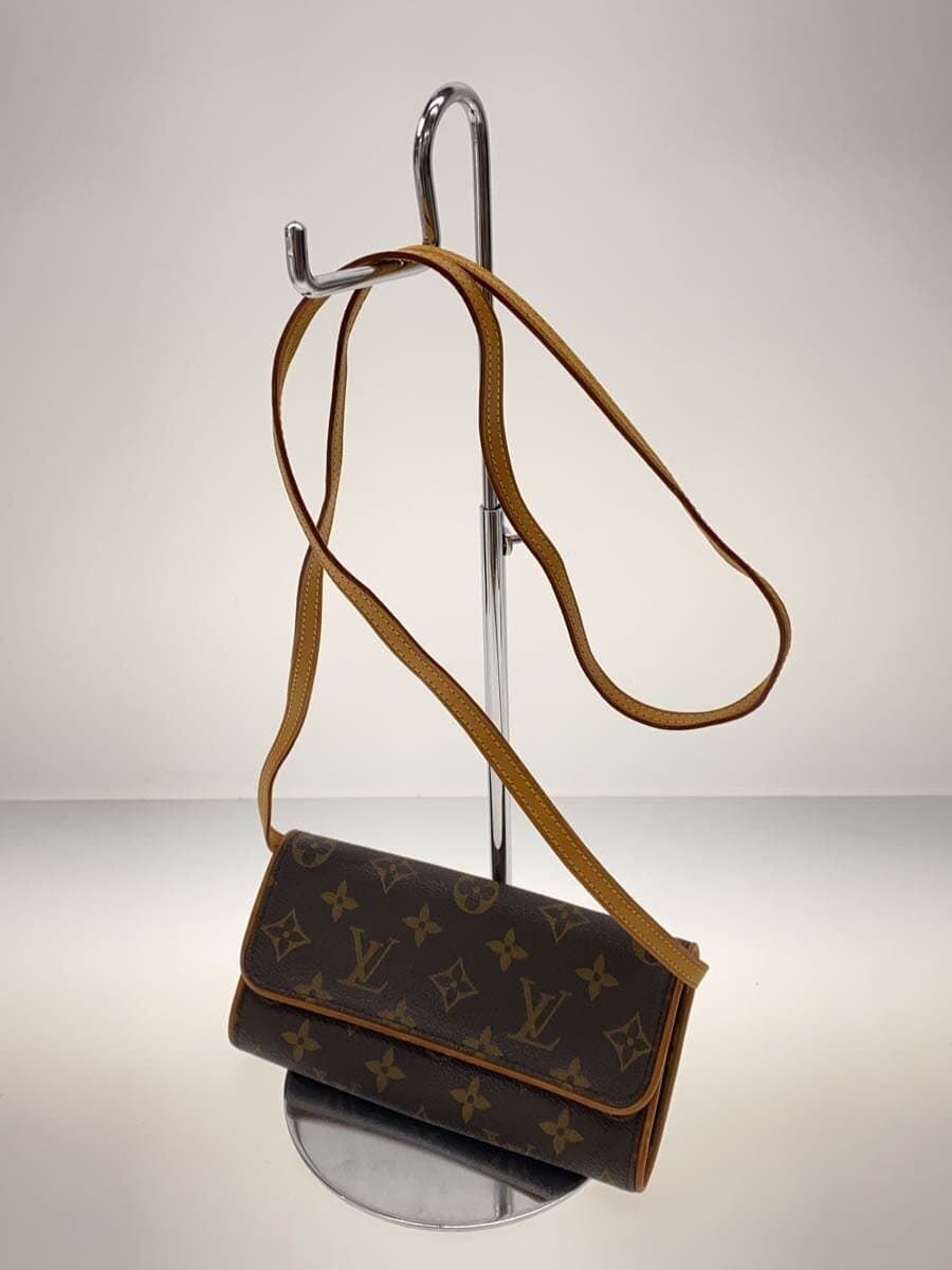 LOUIS VUITTON Pochette Twin PM_Monogram Canvas PVC BRW 2