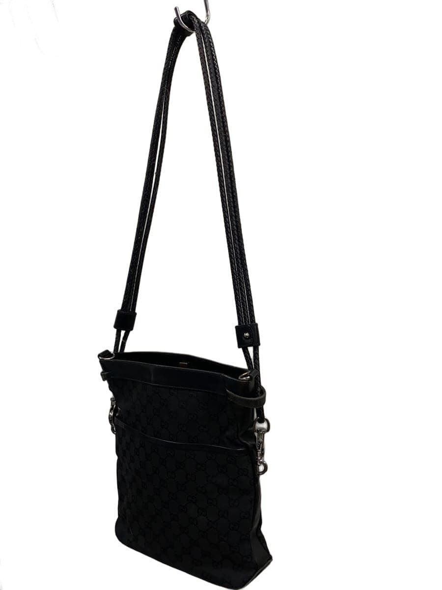 GUCCI shoulder bag canvas black all-over pattern 2