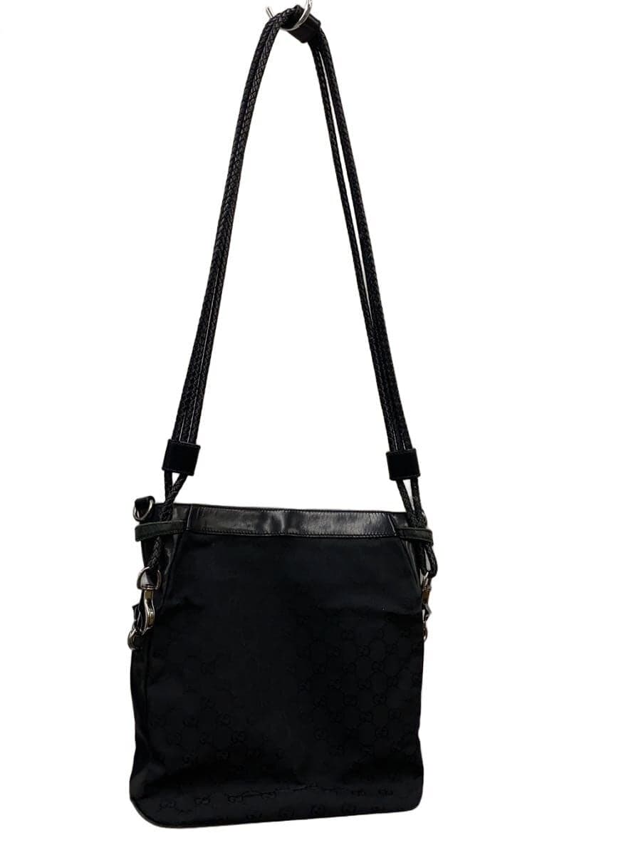 GUCCI shoulder bag canvas black all-over pattern 3