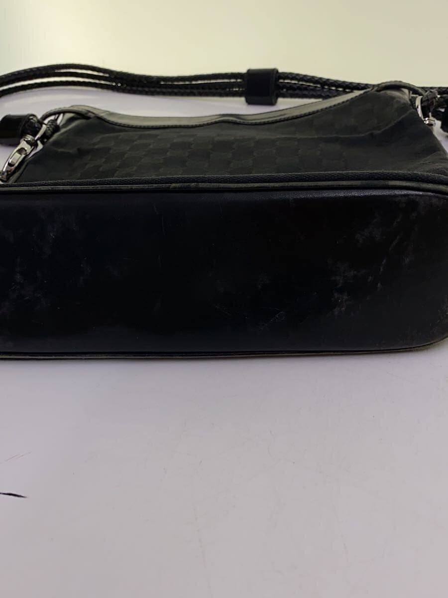 GUCCI shoulder bag canvas black all-over pattern 7