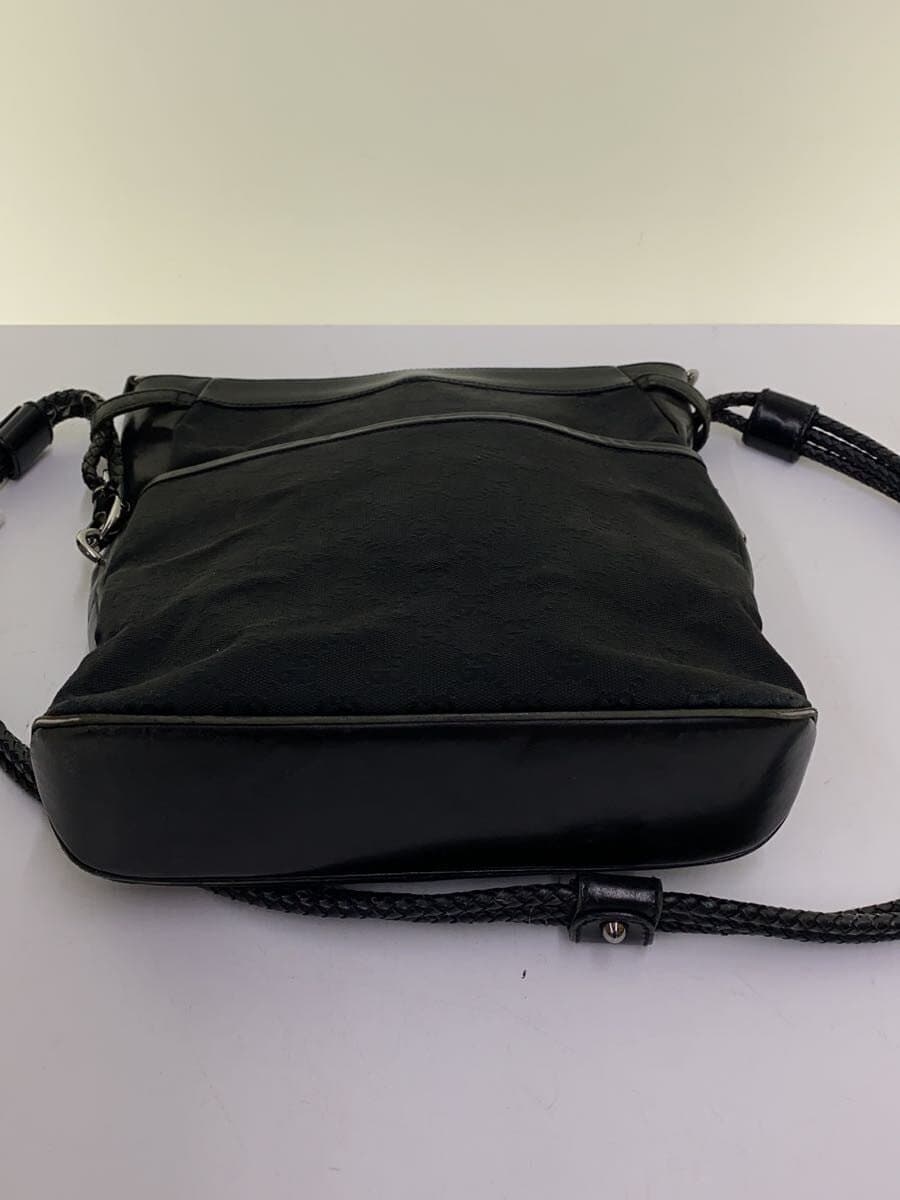 GUCCI shoulder bag canvas black all-over pattern 9