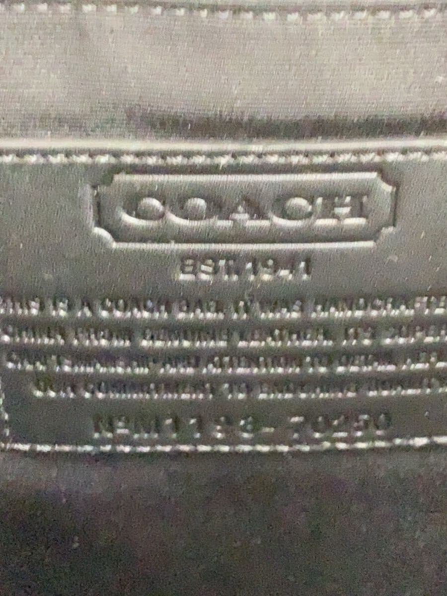 COACH Shoulder Bag Leather BLK 70250 5