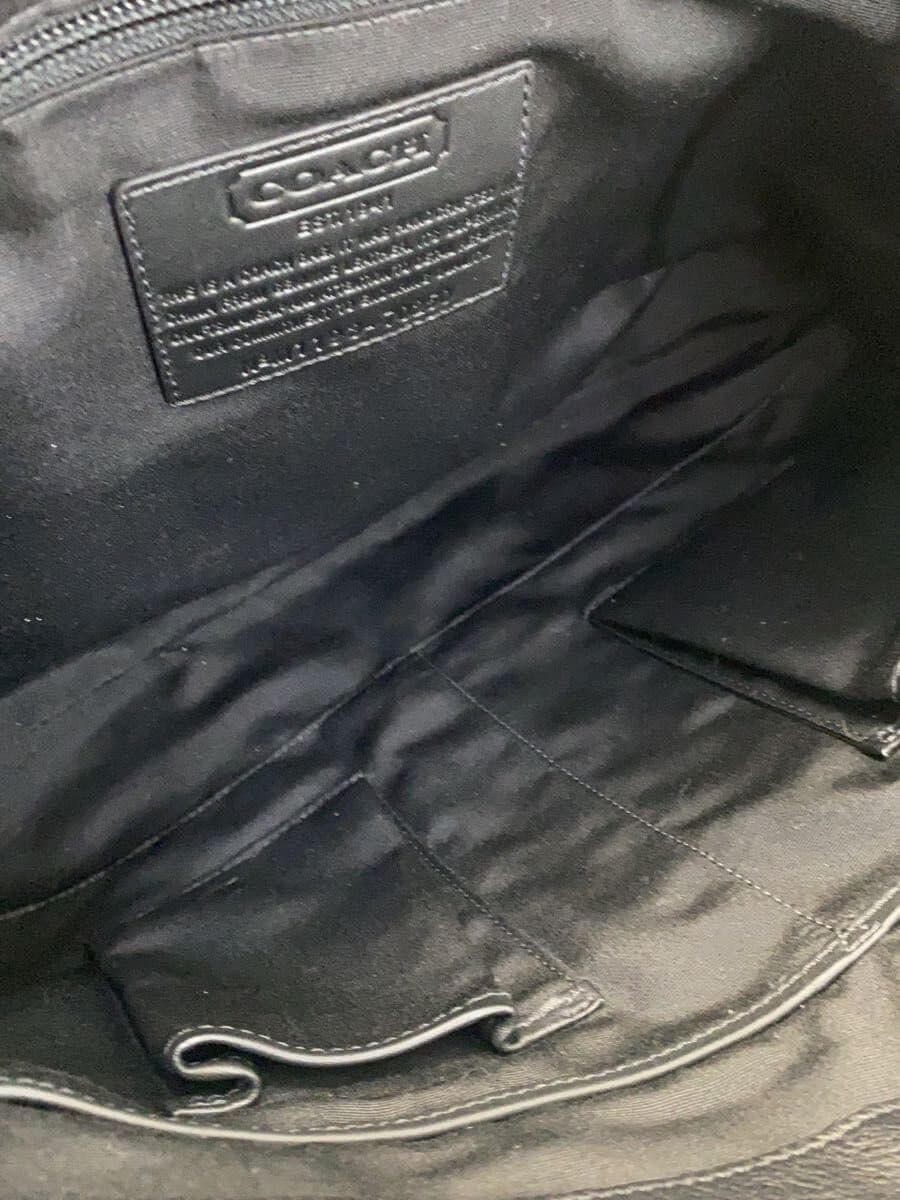 COACH Shoulder Bag Leather BLK 70250 6