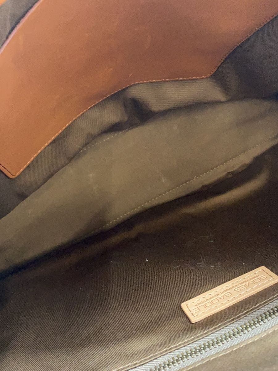 SOMES SADDLE Shoulder Bag Leather BRW 6