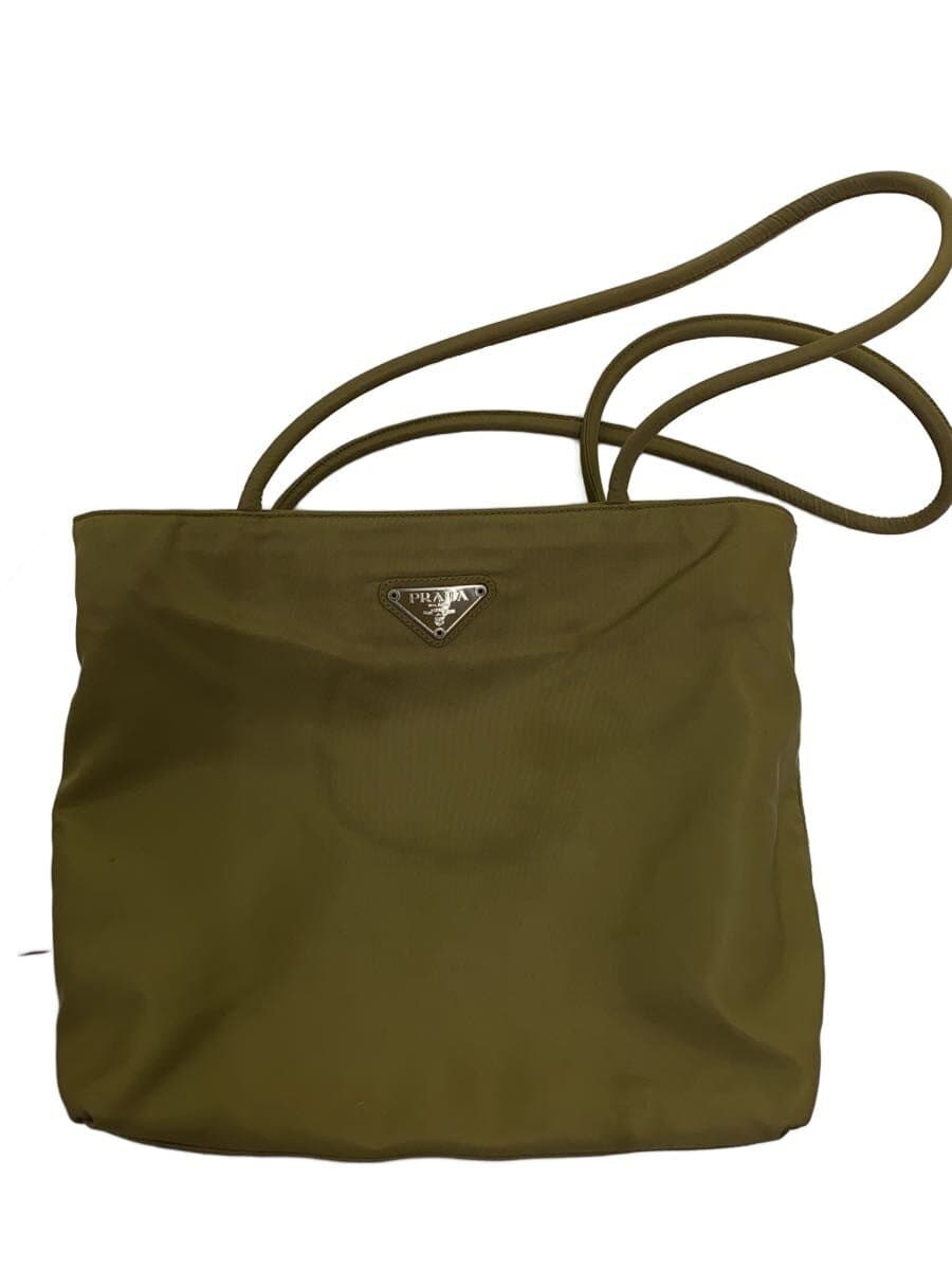 PRADA handbag nylon KHK