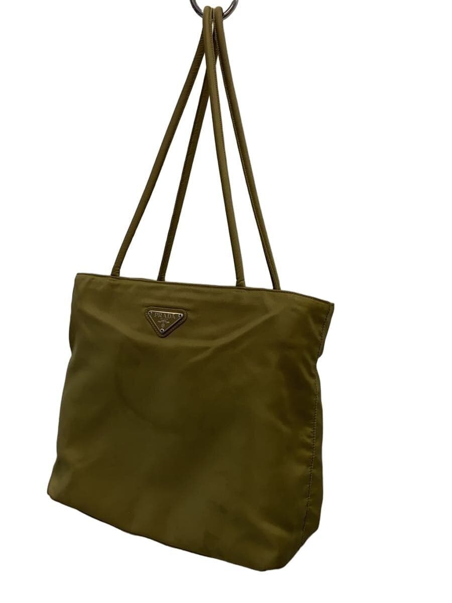 PRADA handbag nylon KHK 2