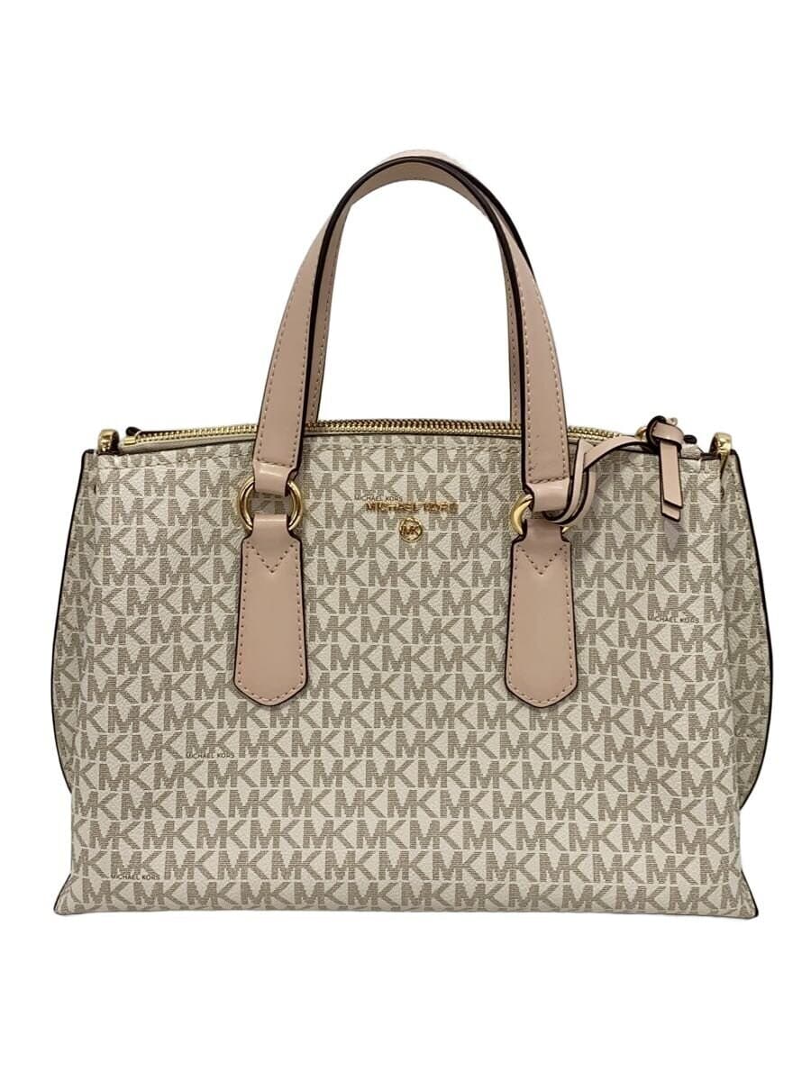 MICHAEL KORS Handbag Leather CRM All Over Pattern 30S1GENS2B