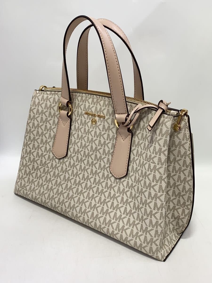 MICHAEL KORS Handbag Leather CRM All Over Pattern 30S1GENS2B 2