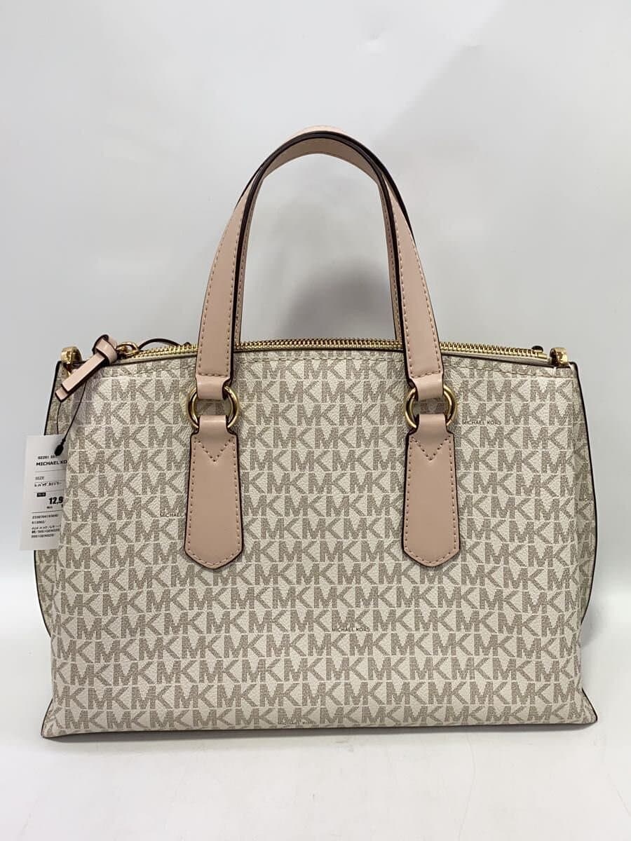 MICHAEL KORS Handbag Leather CRM All Over Pattern 30S1GENS2B 3