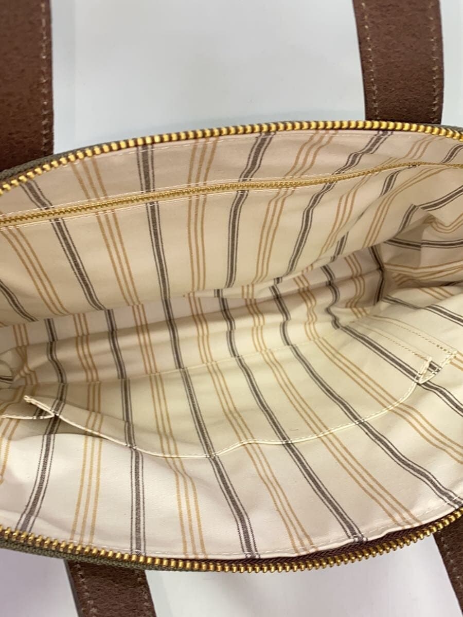 BEER BELLY Double Flap Shoulder Bag Cotton KHK 6