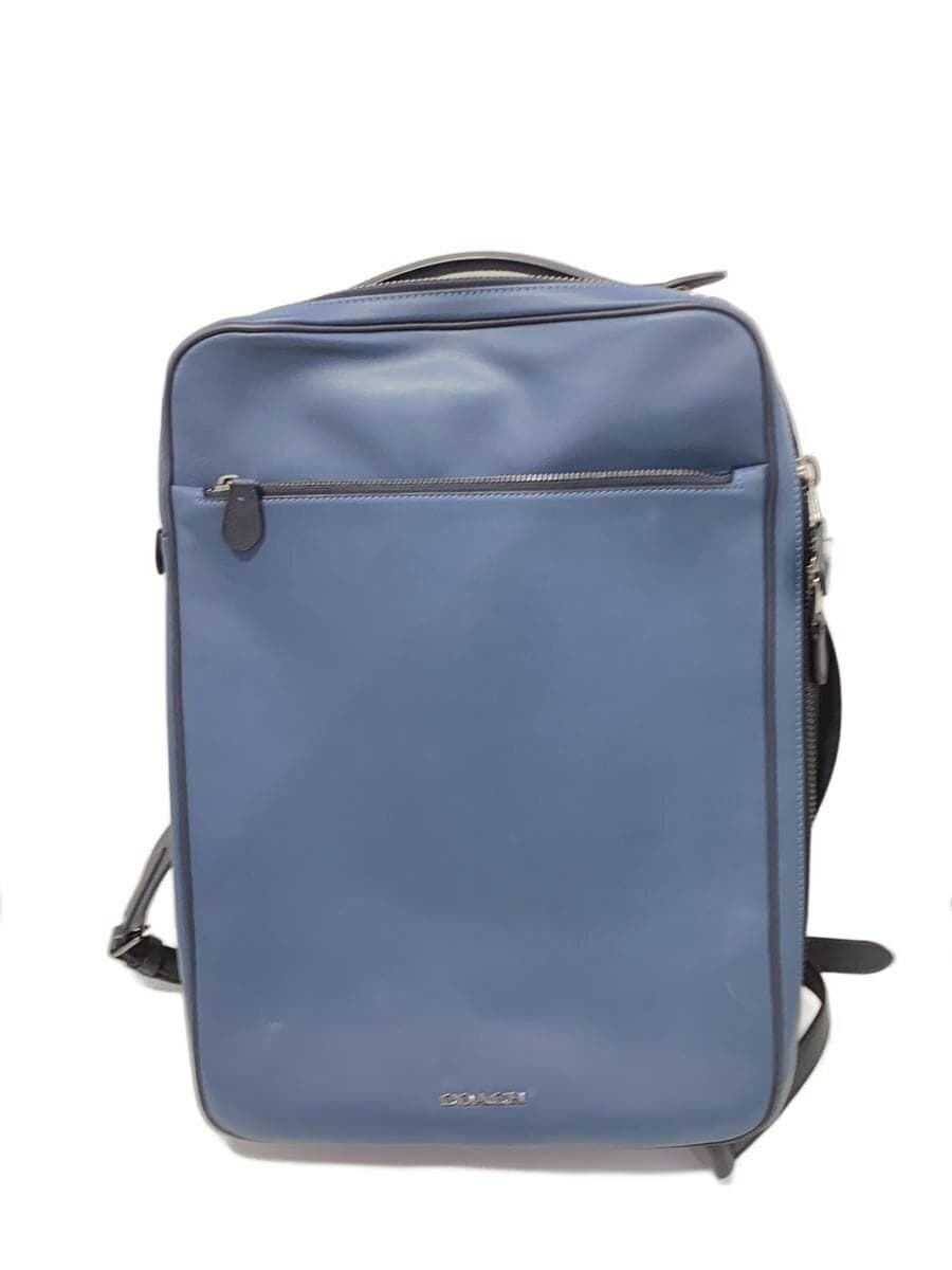 COACH Backpack Leather BLU C6876