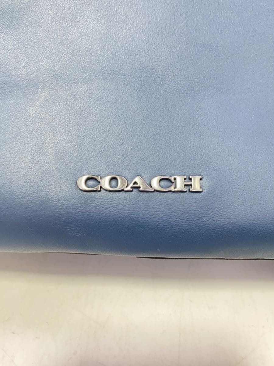 COACH Backpack Leather BLU C6876 5
