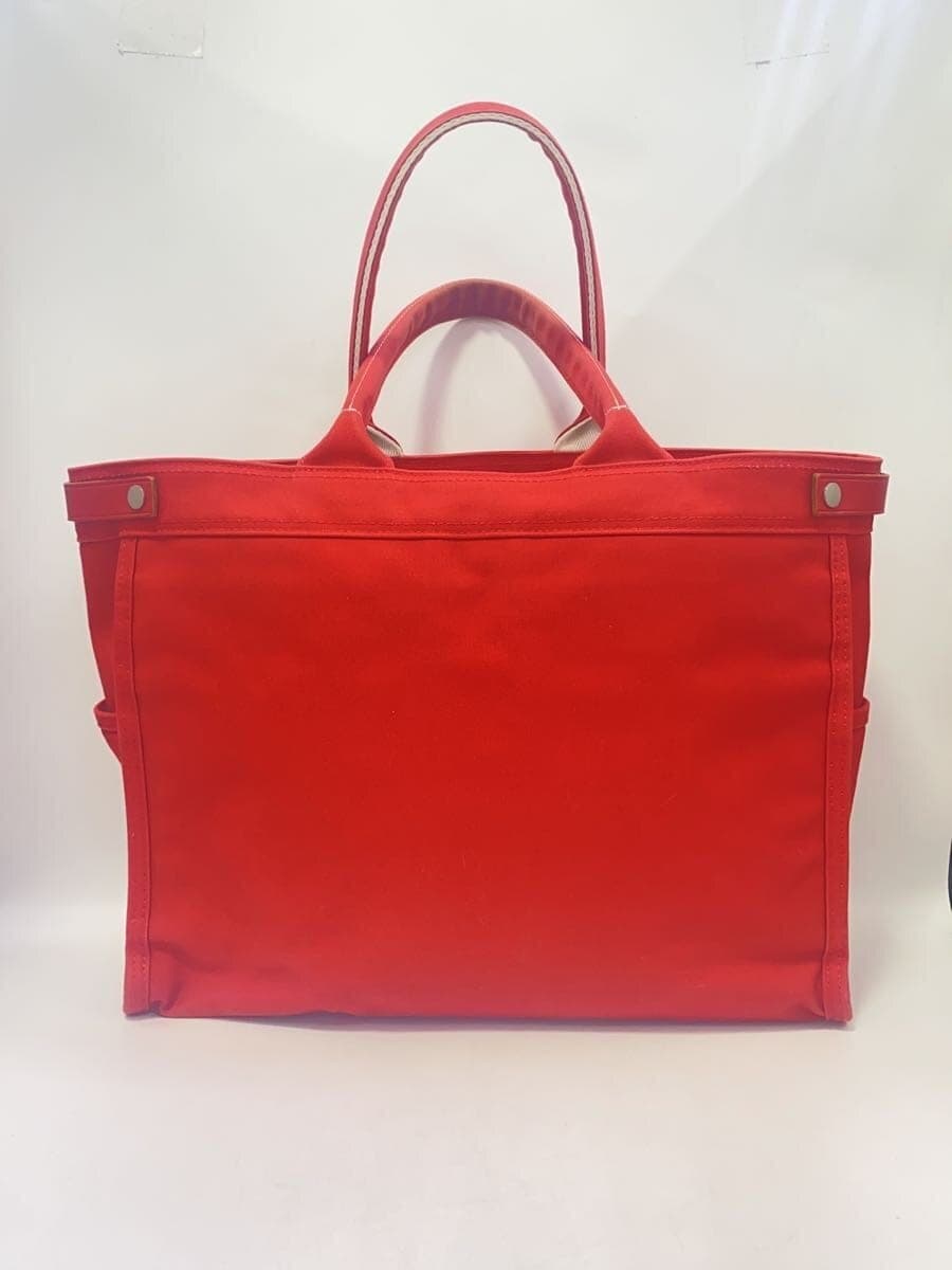PORTER Tote Bag Canvas RED Solid 3