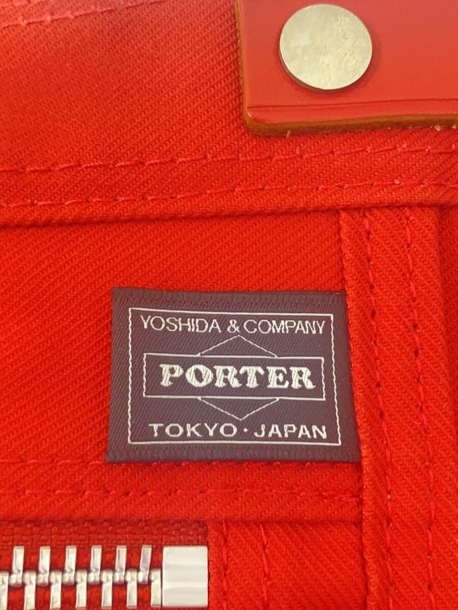 PORTER Tote Bag Canvas RED Solid 5