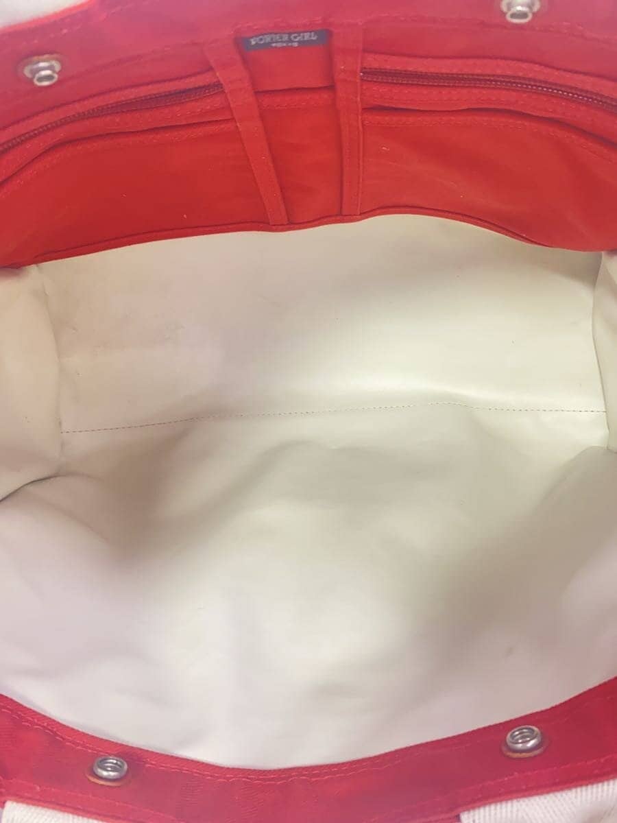 PORTER Tote Bag Canvas RED Solid 6