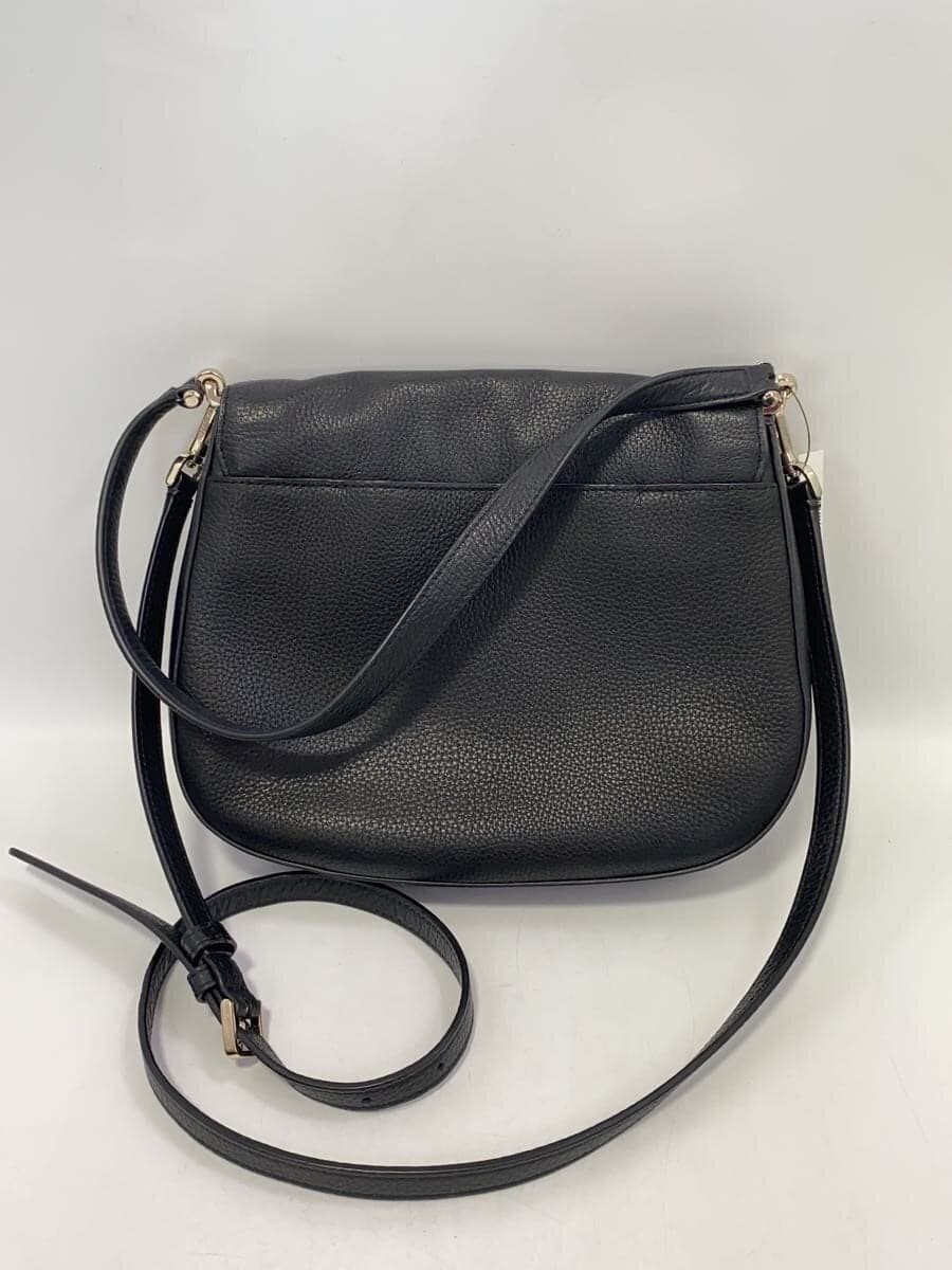 Kate Spade New York shoulder bag leather black plain 3