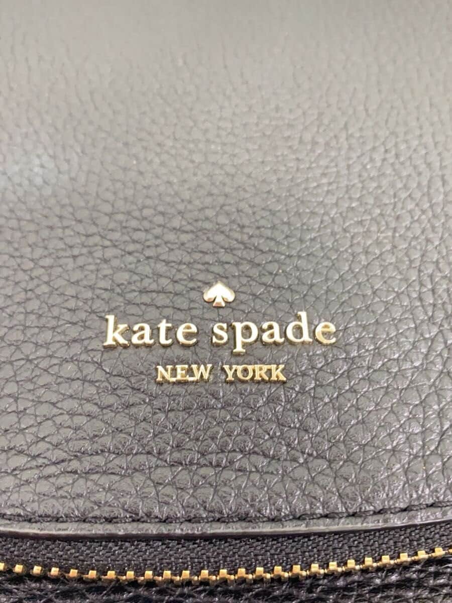 Kate Spade New York shoulder bag leather black plain 5