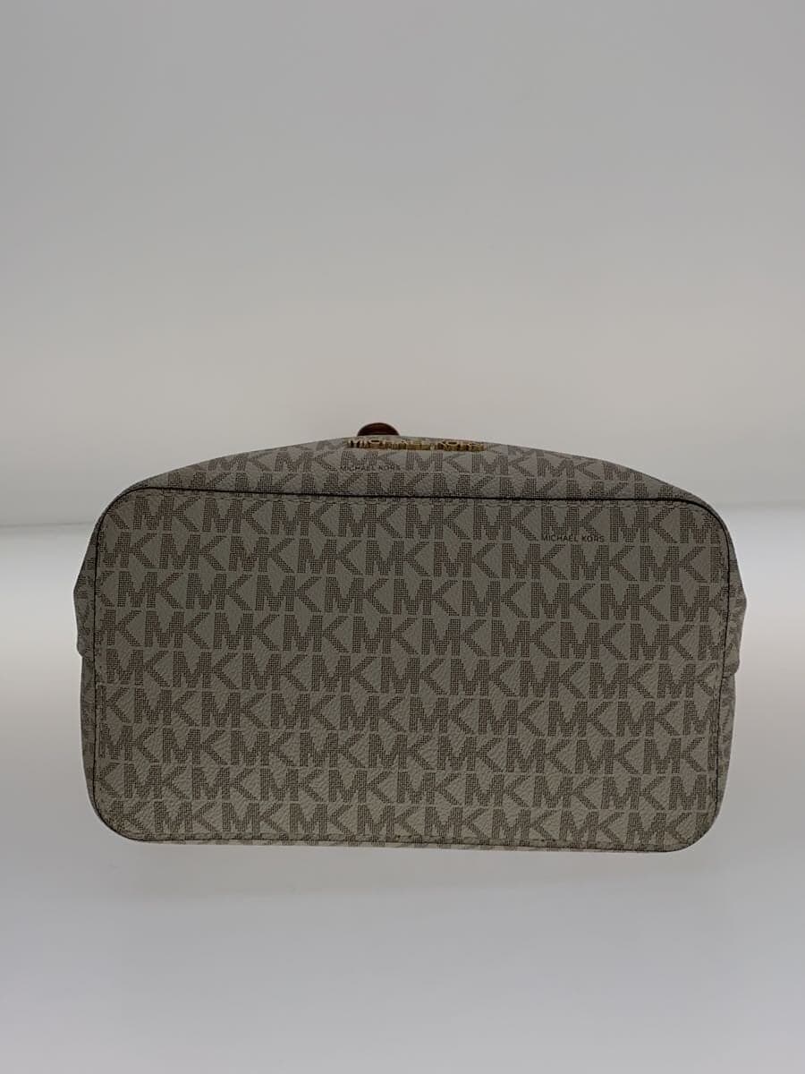 MICHAEL KORS Handbag Leather WHT All Over Pattern 4