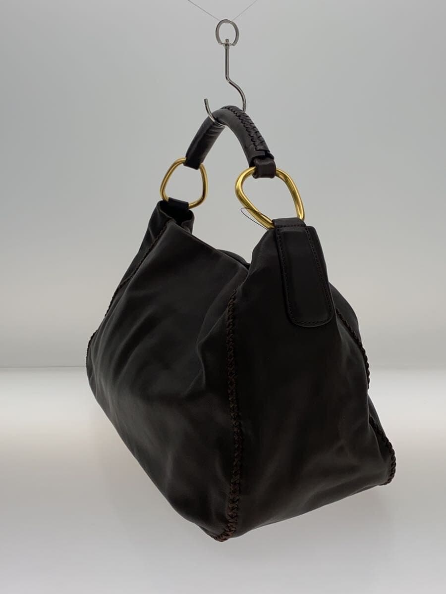 SAZABY Handbag Leather BRW 2