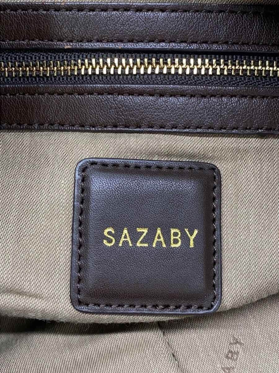 SAZABY Handbag Leather BRW 5