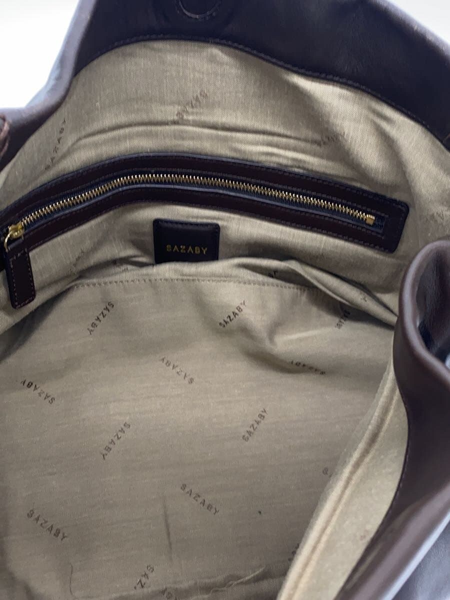 SAZABY Handbag Leather BRW 6
