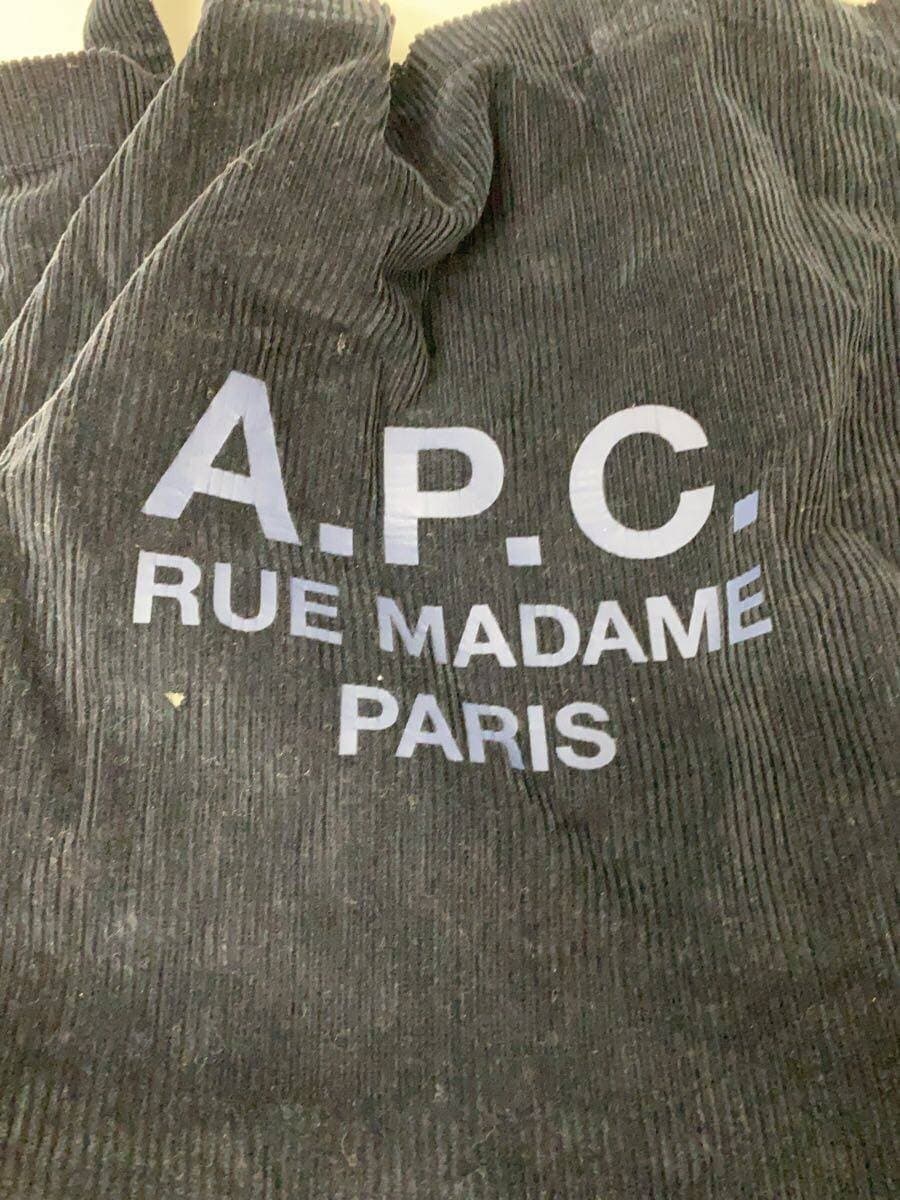 A.P.C. Tote Bag Corduroy NVY Print 5