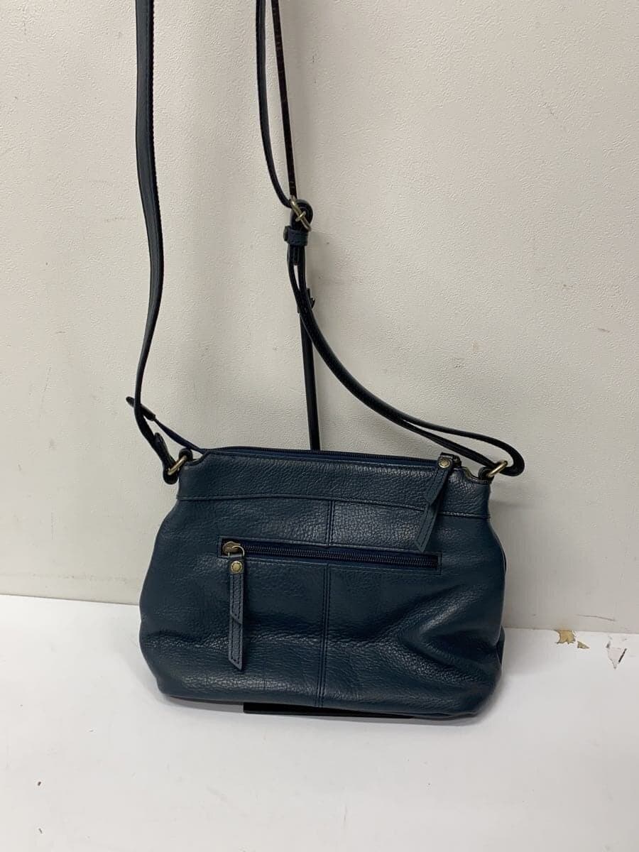 DAKOTA Shoulder Bag Leather NVY Plain 3