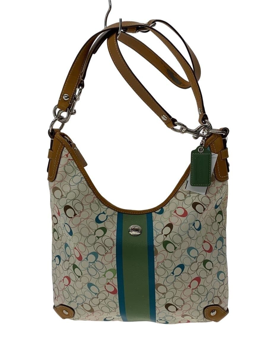 COACH Shoulder Bag CRM All Over Pattern