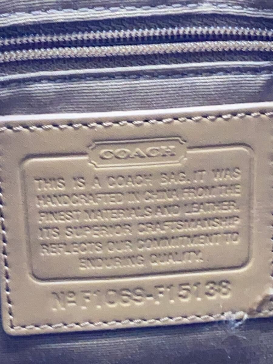 COACH Shoulder Bag CRM All Over Pattern 5