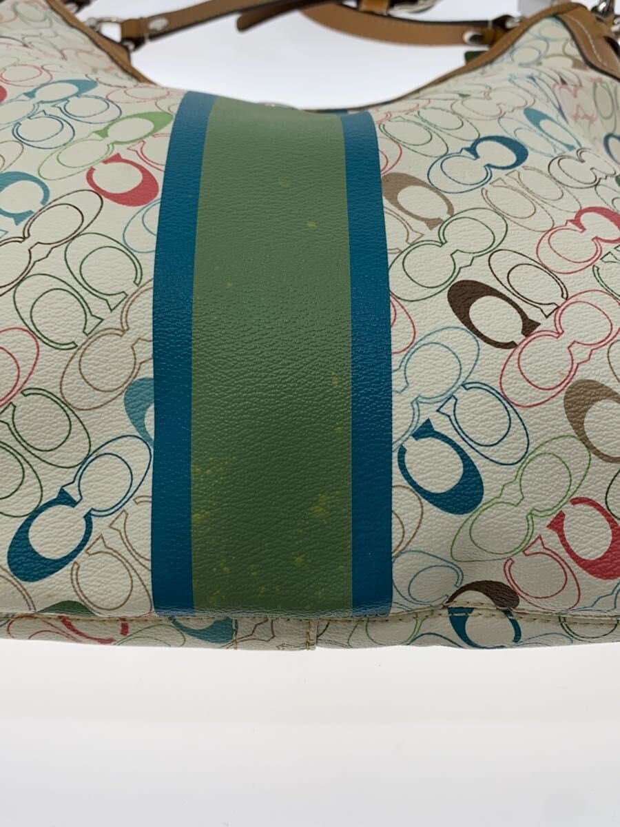 COACH Shoulder Bag CRM All Over Pattern 7