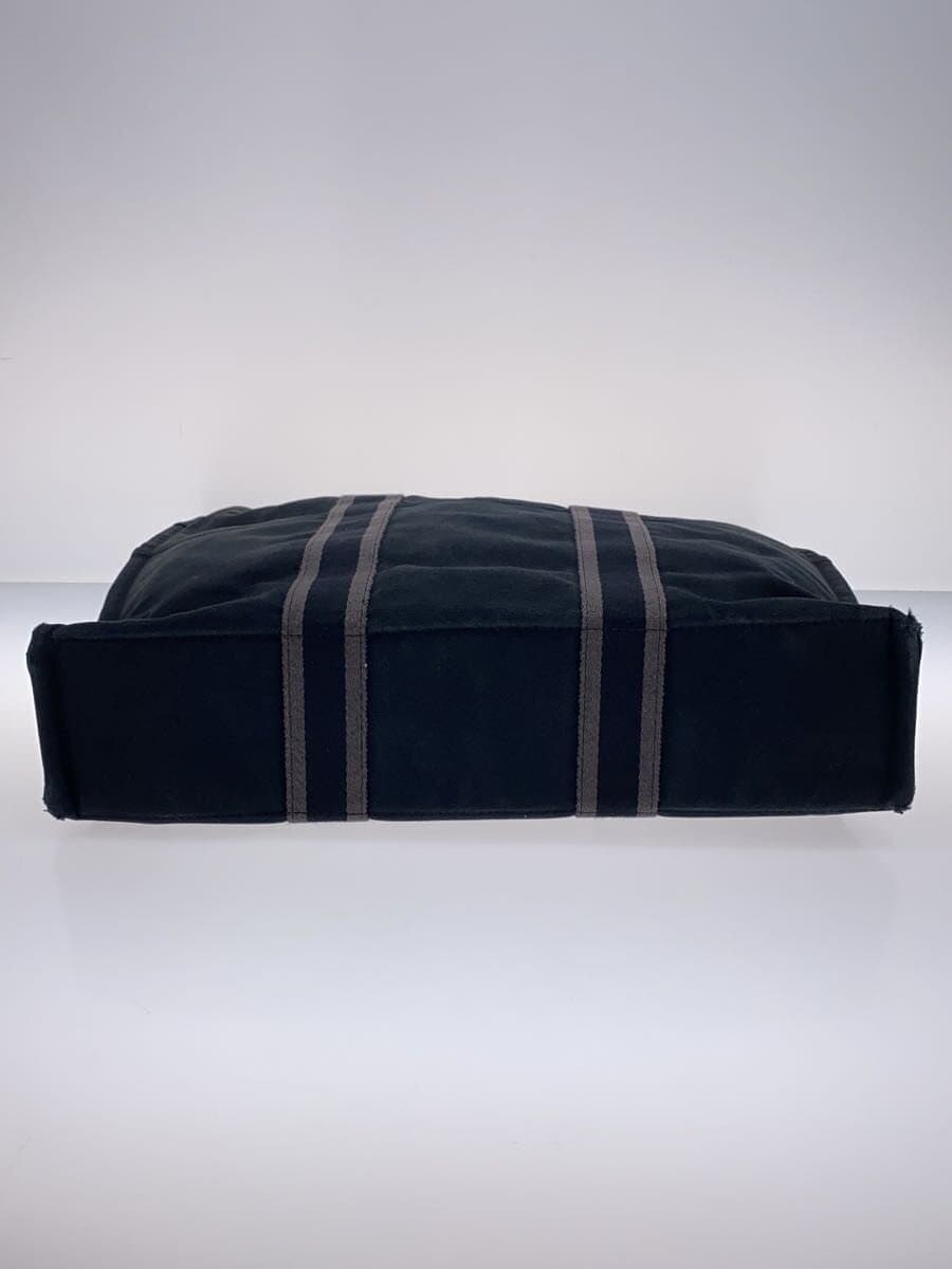 HERMES Fourre-Tout MM Tote Bag Canvas BLK 4