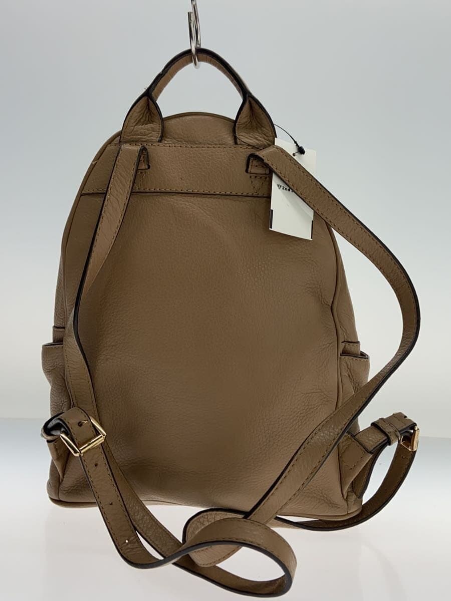 MICHAEL KORS Backpack Leather BEG Solid 3