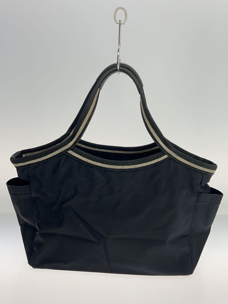 agnes b VOYAGE Handbag Nylon BLK Solid 3