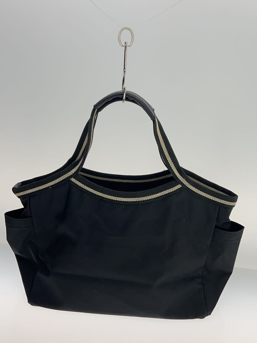 agnes b VOYAGE Handbag Nylon BLK Solid 3