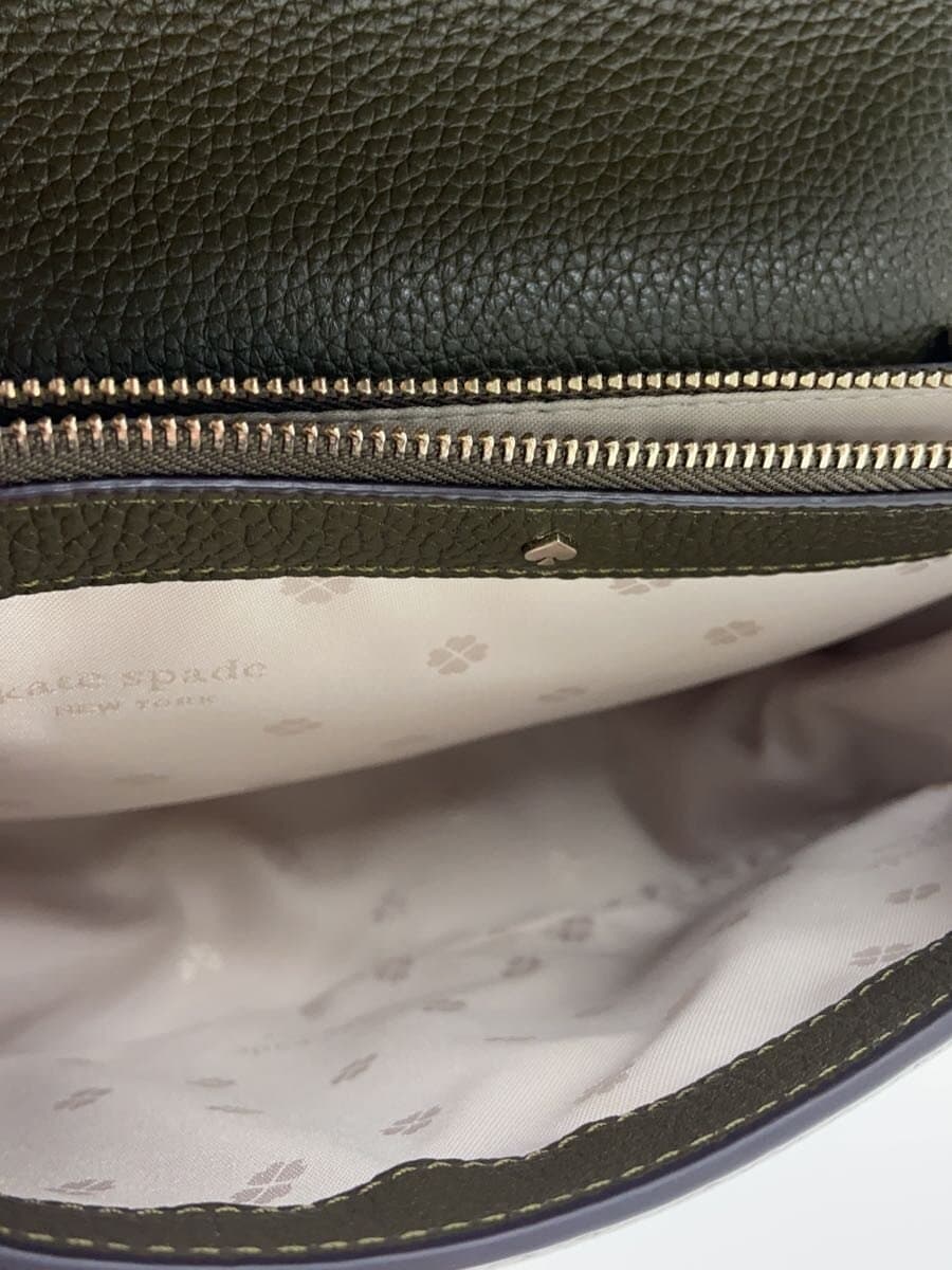 kate spade new york Shoulder Bag Leather KHK Solid 6