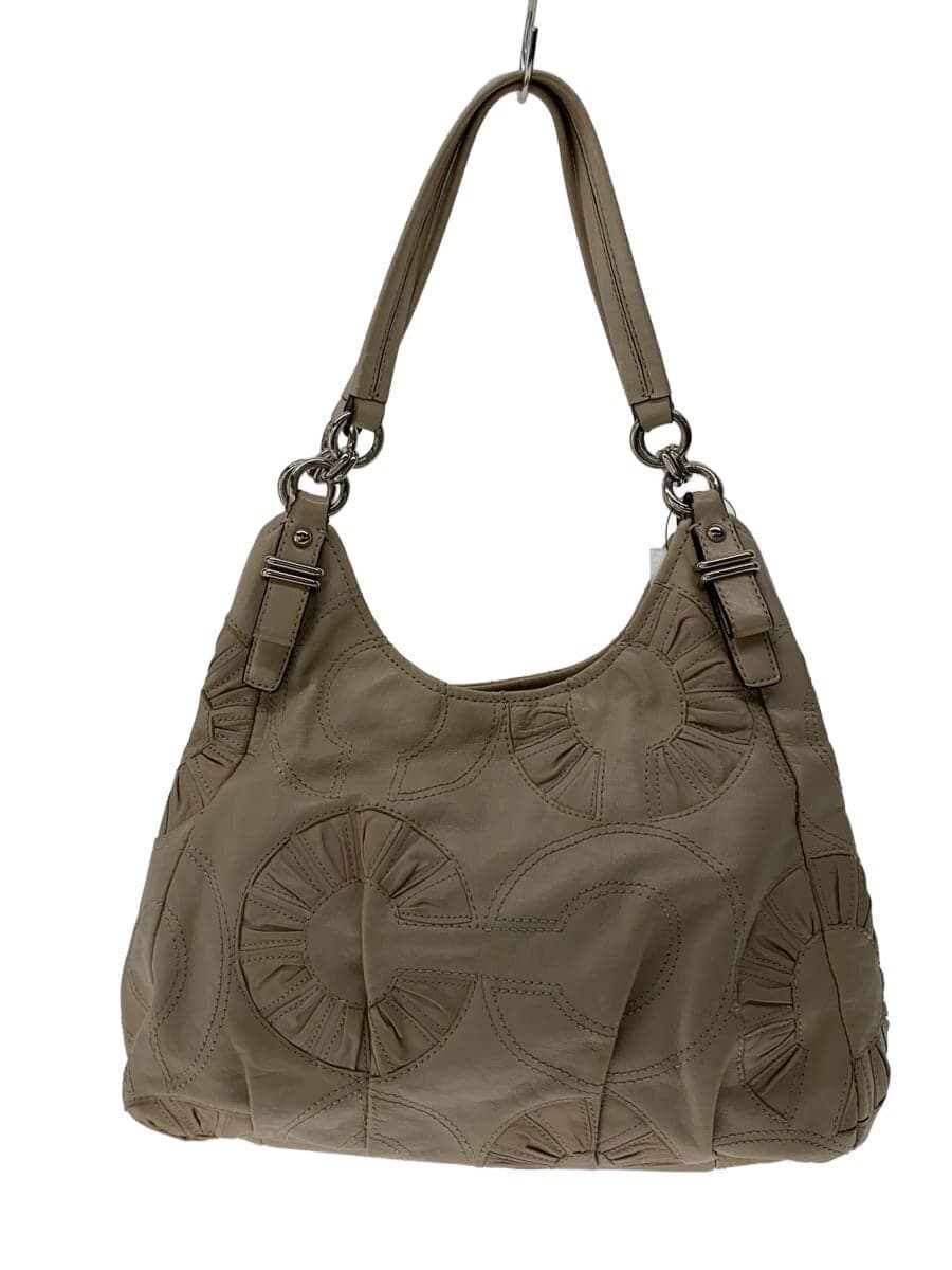 COACH Handbag Leather BEG