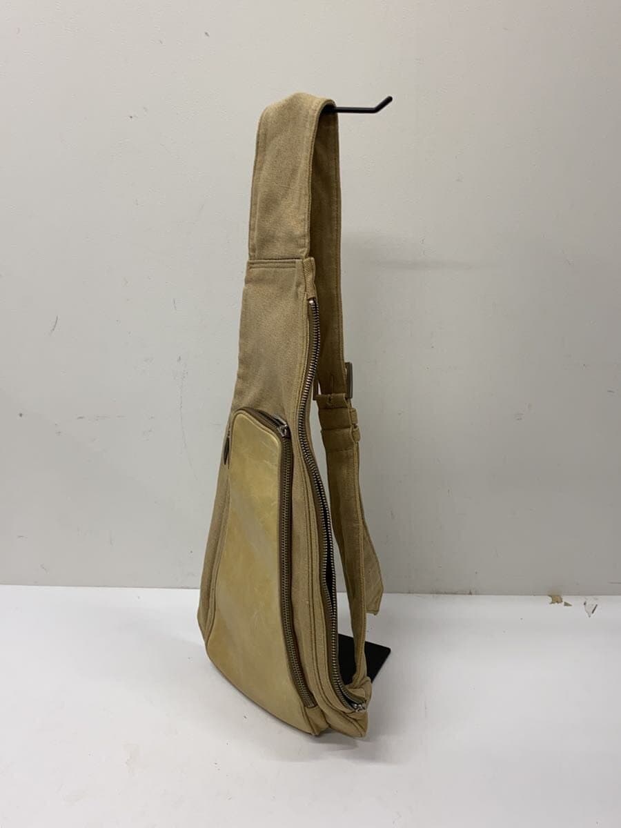 Alexander Mc Queen Leather Switch Shoulder Bag Canvas BEG 2