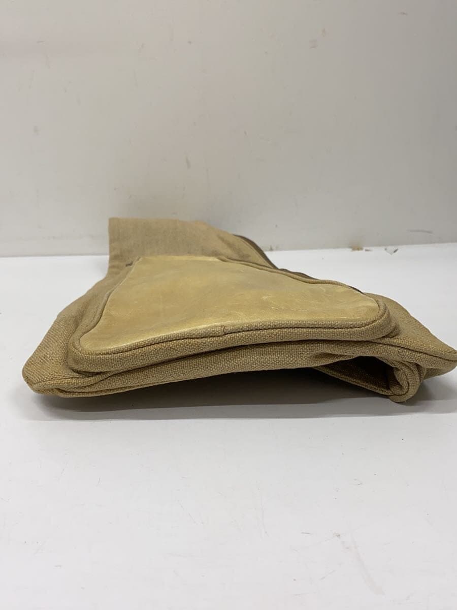 Alexander Mc Queen Leather Switch Shoulder Bag Canvas BEG 4