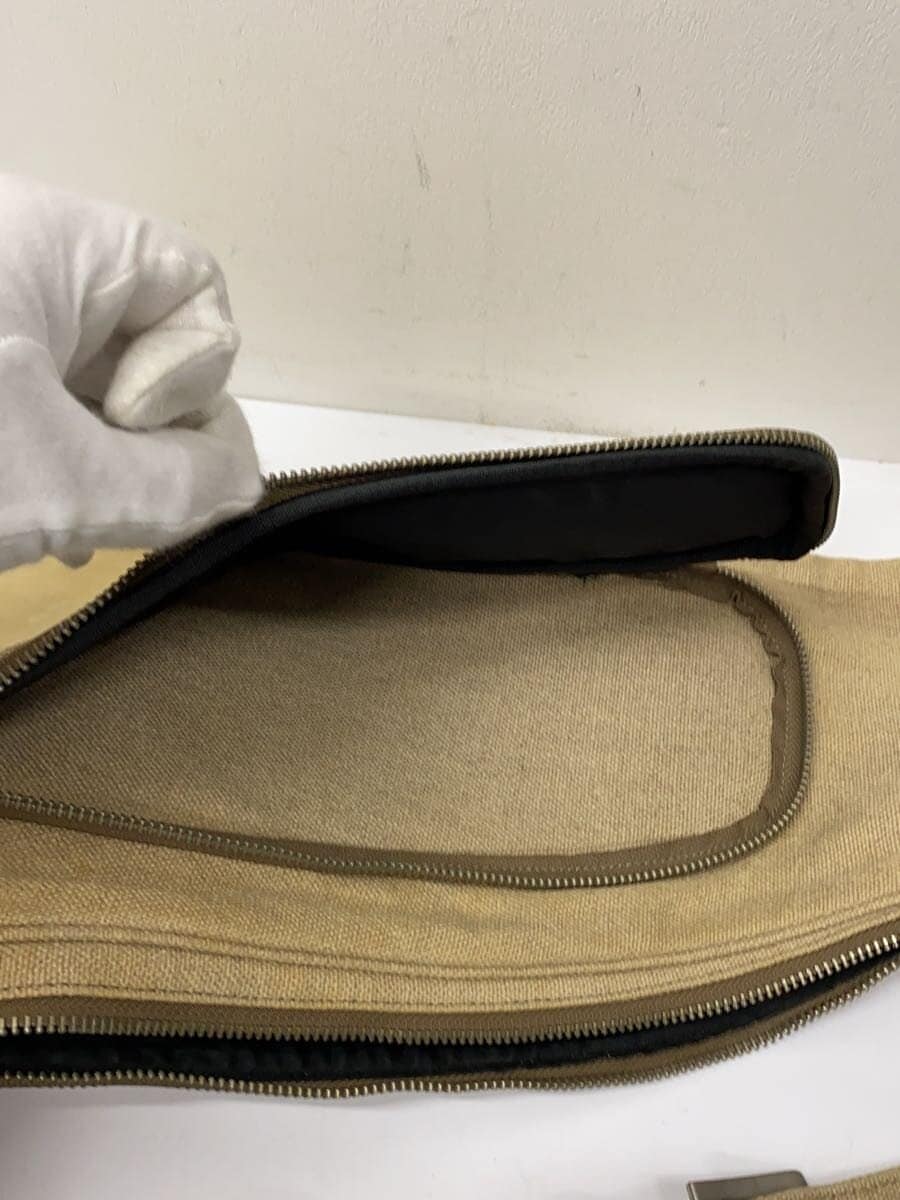 Alexander Mc Queen Leather Switch Shoulder Bag Canvas BEG 7