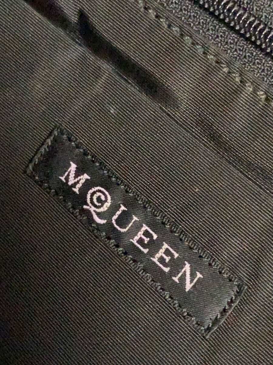 Alexander Mc Queen Leather Switch Shoulder Bag Canvas BEG 8