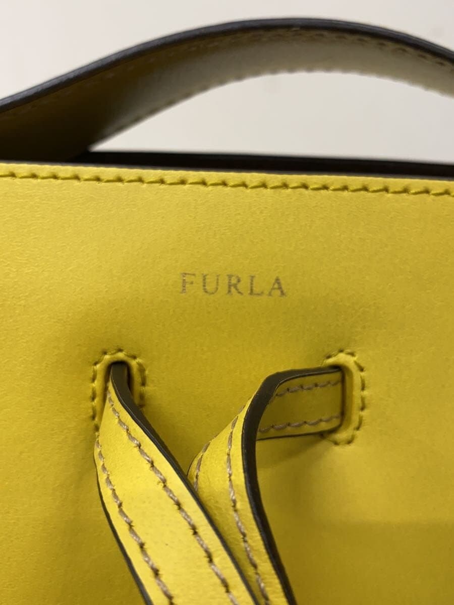 FURLA Shoulder Bag YLW Solid 5