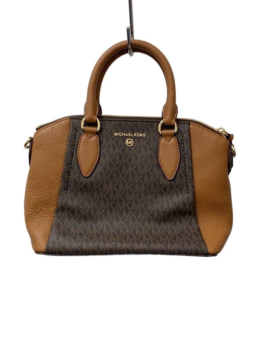 MICHAEL KORS Handbag Leather BRW All Over Pattern 30F1G4SM ２WAY