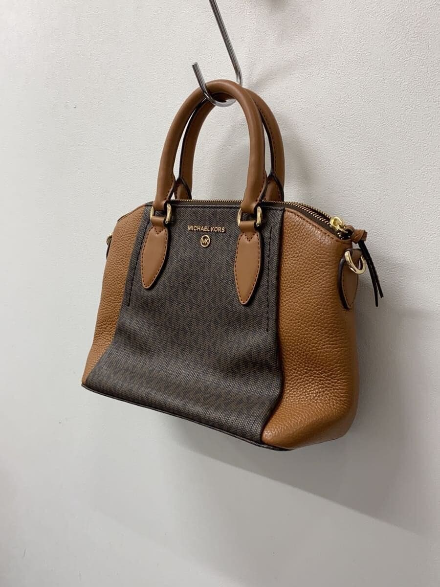 MICHAEL KORS Handbag Leather BRW All Over Pattern 30F1G4SM ２WAY 2